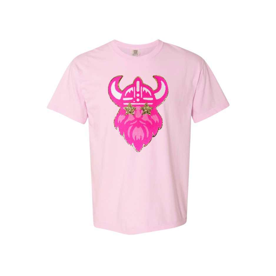 Vikings Chenille Patch Comfort Colors Tee