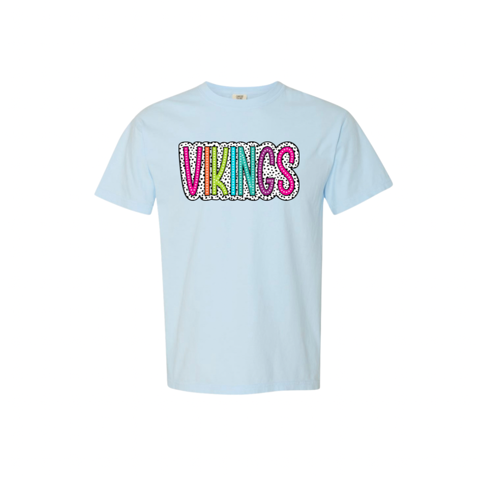 Vikings Polka Dot Comfort Colors Tee