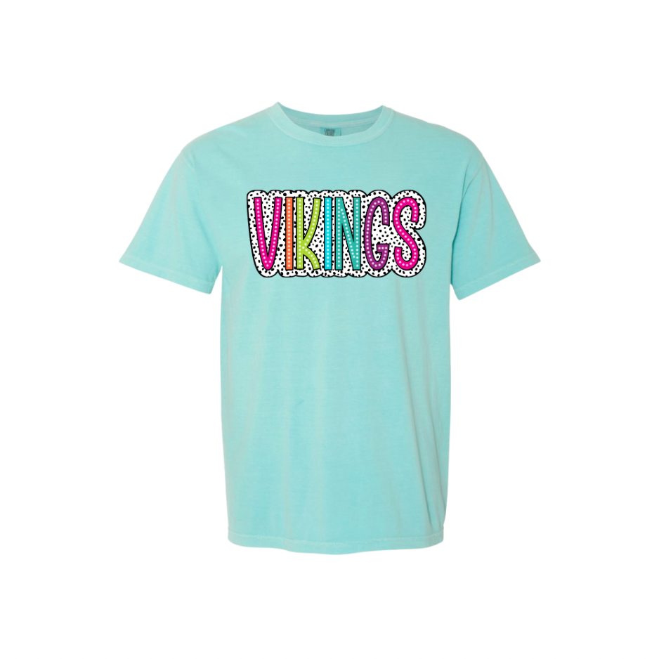 Vikings Polka Dot Comfort Colors Tee