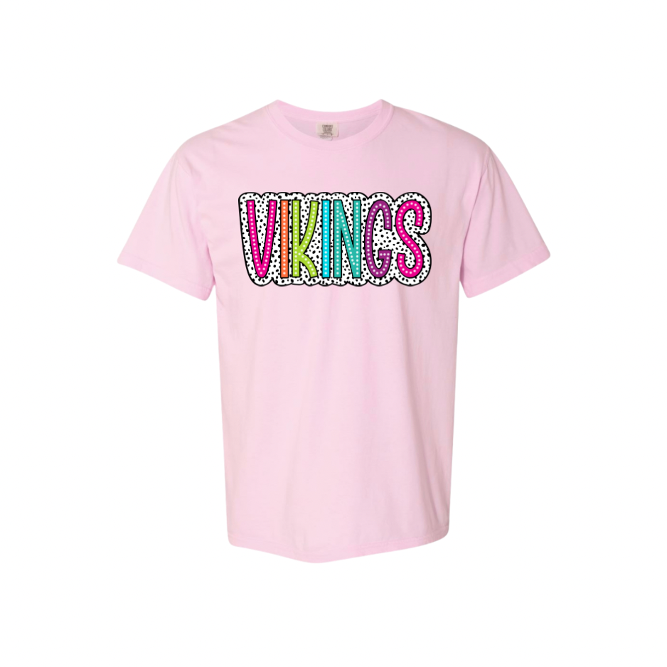 Vikings Polka Dot Comfort Colors Tee