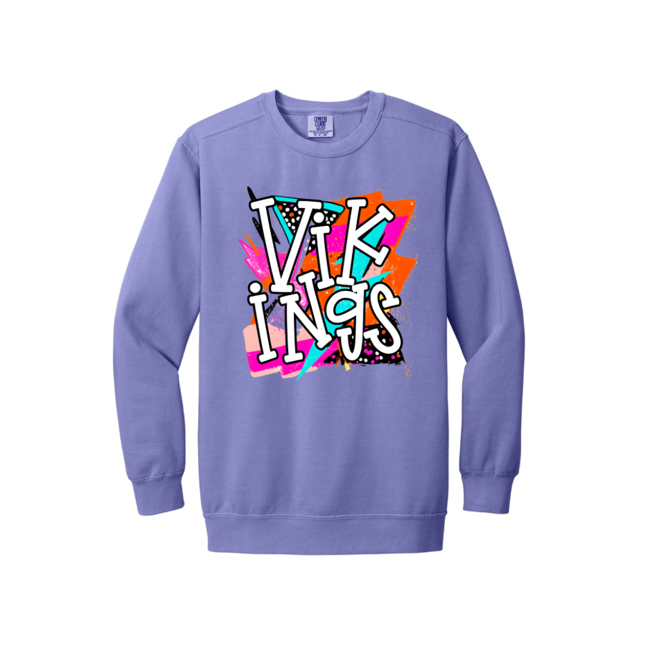Vikings Bolt Comfort Colors Heavy Sweatshirt