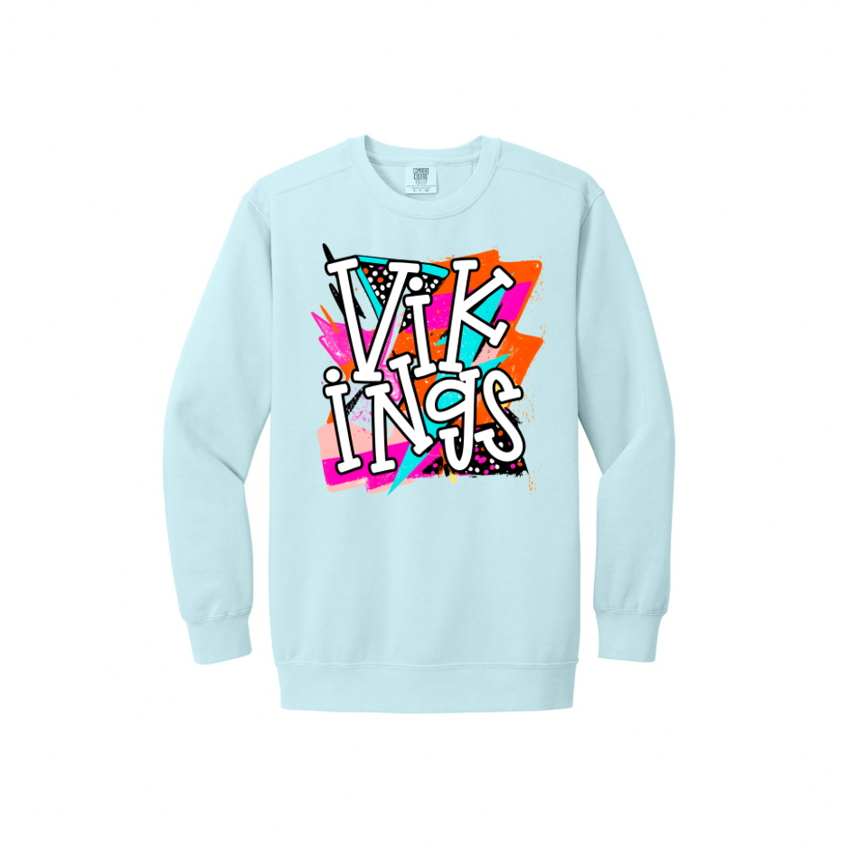 Vikings Bolt Comfort Colors Heavy Sweatshirt