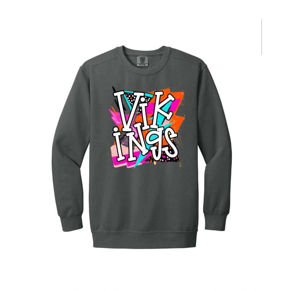 Vikings Bolt Comfort Colors Heavy Sweatshirt