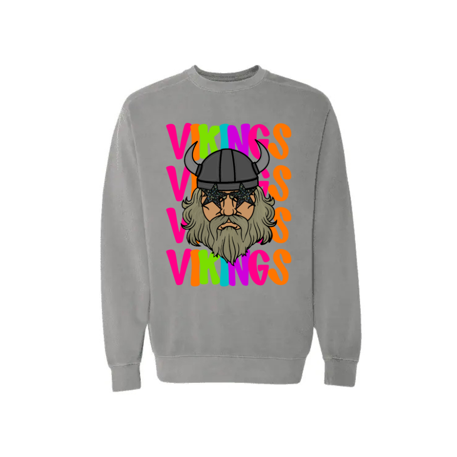 Vikings Stars Comfort Colors Heavy Sweatshirt