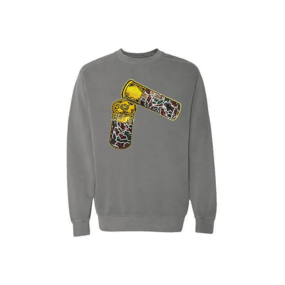 Shotgun Shell Sequin Comfort Colors Heavy Sweatshirt